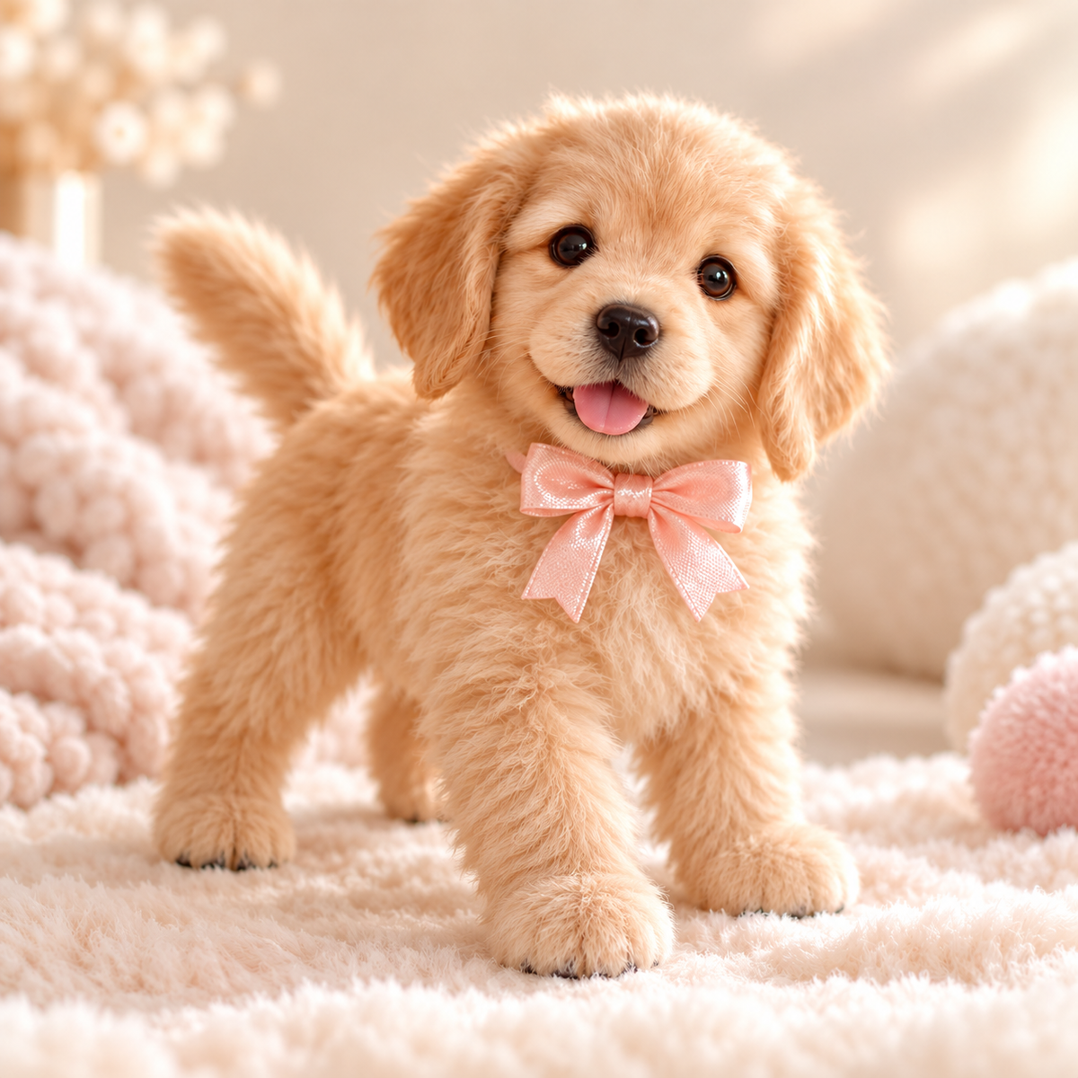🎁🐶 HOT SALE 49% OFF – Lifelike Golden Retriever Puppy | The Cutest Christmas Gift ✨🎄