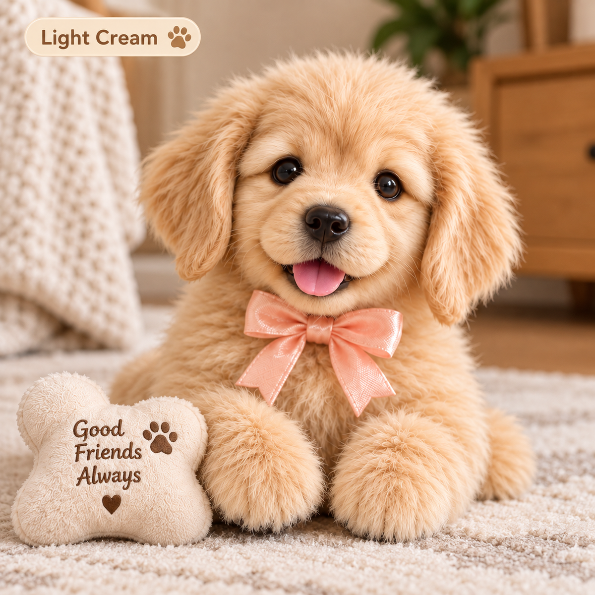 🎁🐶 HOT SALE 49% OFF – Lifelike Golden Retriever Puppy | The Cutest Christmas Gift ✨🎄